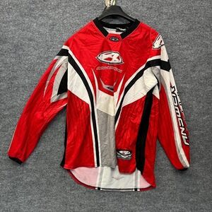 Vintage Answer Racing Motocross MTX Jersey Men's Red Black Graphic Sports - XL